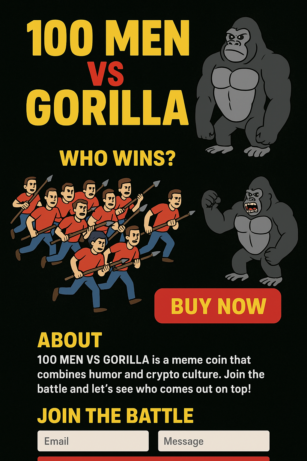 100 Men vs Gorilla meme